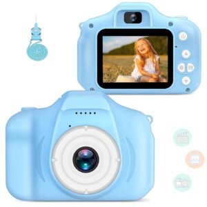 CADDLE & TOES Kids Camera for Kids Selfie Camera Toy 32 GB Capacity 13MP 1080P HD Digital Video Camera for Toddler, Christmas Birthday Gifts for 4+ to 15 Years Old Children (Multicolor) (New Blue)