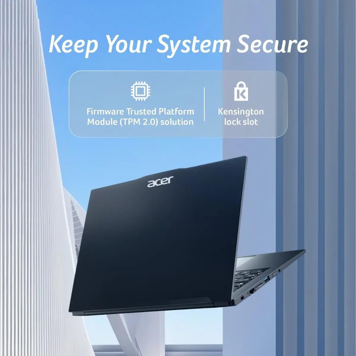 acer TravelLite Smart FHD TL04-51M Laptop, Intel Core i5 1334u 13th Gen 8 Core with 8GB Ram / 512GB NVMe SSD/Intel Iris Xe Graphics/Windows 11/14 Inch / 1 Year Brand Warranty - Image 5