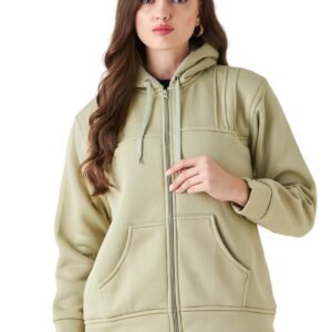 Pivl Women Solid Hooded Jacket for Winter