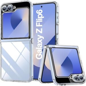 Gosento For Galaxy Z Flip6 Case, Crystal Z Flip 6 SC-54E Case, Clear Transparent TPU Material Galaxy Z Flip 6 Flip 6 Protective Cover (Clear)