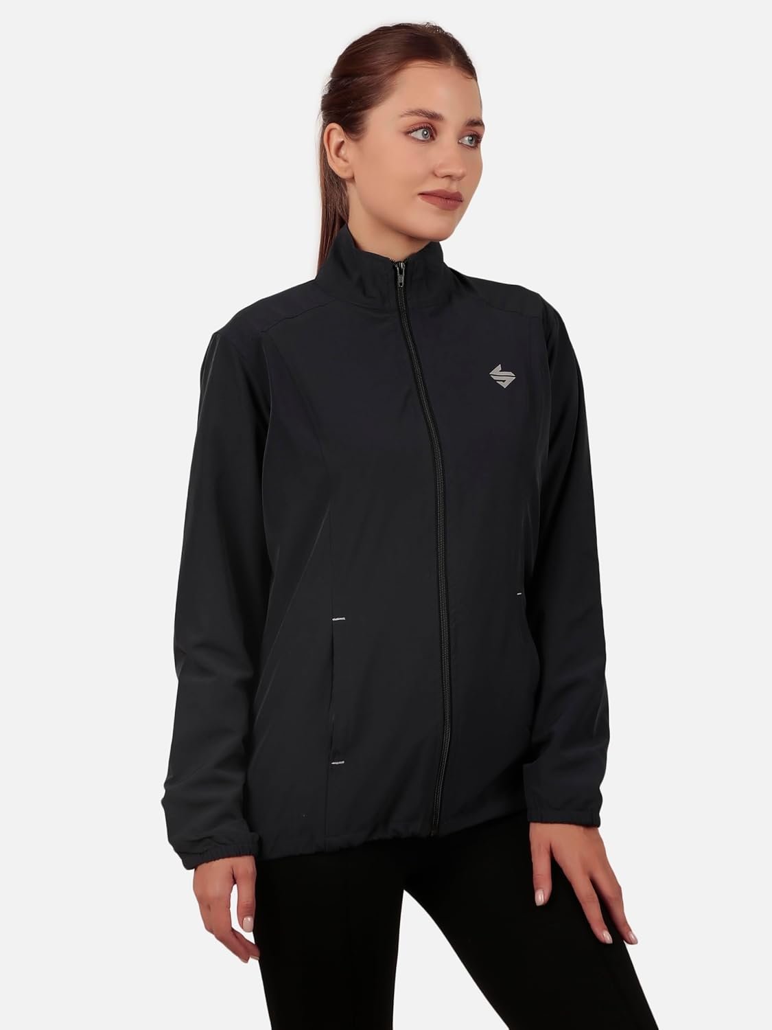 John Ally Women's Sports Gym Jacket with both side zipper pockets with Mesh/Net material perfect for Winter, Workout, Running, Sports, Hiking, Travelling, and Casual wear. - Image 2