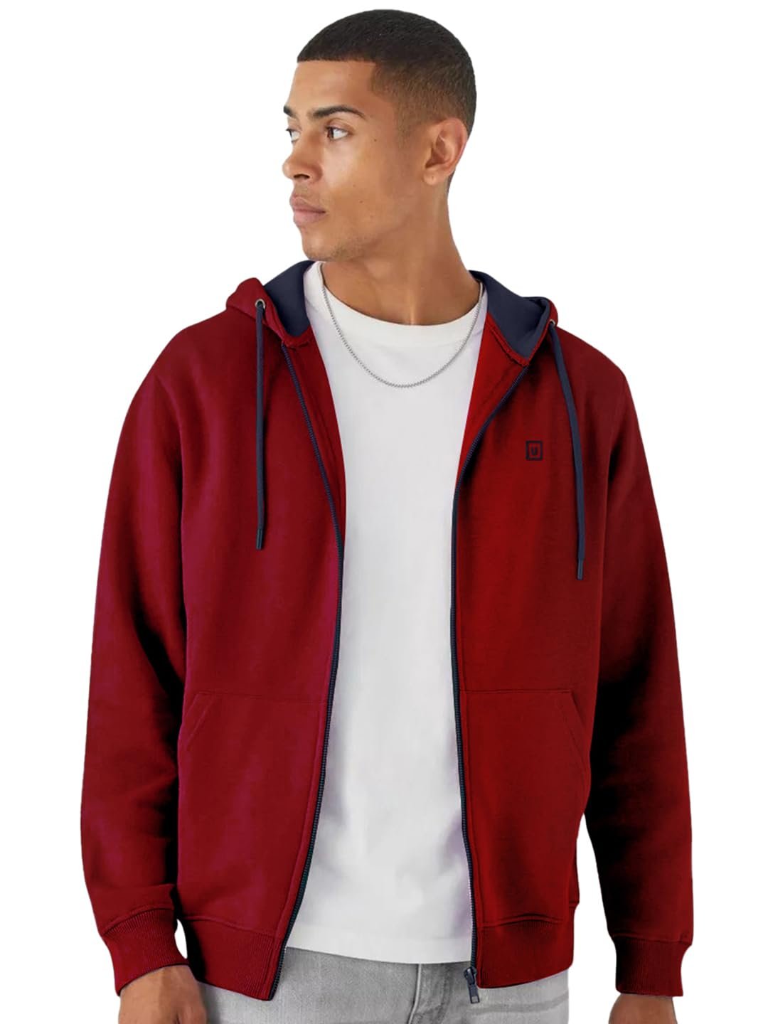 Urbano Fashion Men's Cotton Winter Hooded Sweatshirt