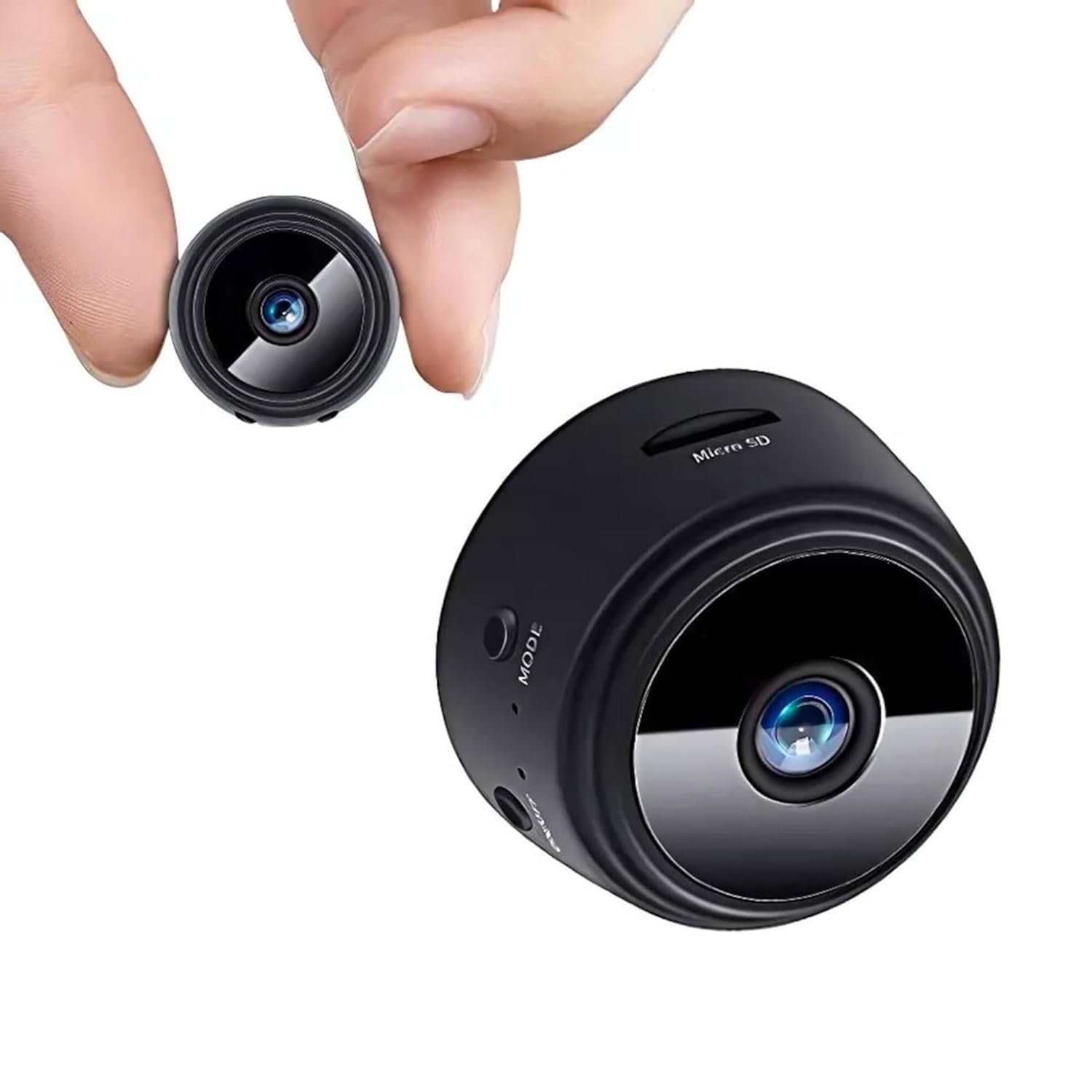 Drumstone ( ๐+๐ Years Warranty 1080P Mini Wireless Spy Camera with Audio WiFi Hidden Camera with Live Feed Motion Detection Loop Recording & Mobile App Access Portable Indoor Security Cam for Home