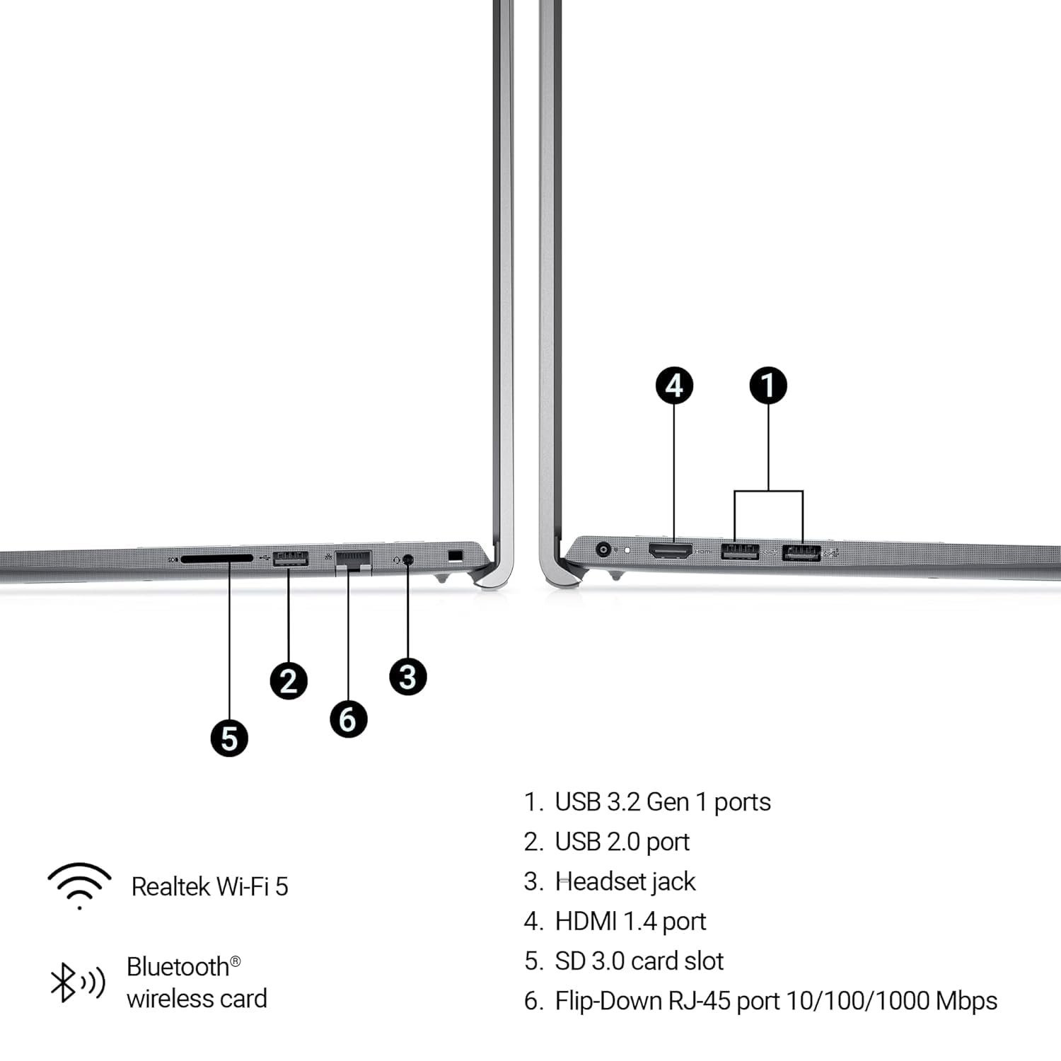 Dell Vostro 13th Gen Laptop Intel, Intel Core i3-1305U, 15.6" FHD 120Hz 250 nits Narrow Border Display, 16GB DDR4 RAM, 512GB, Intel UHD Graphics, Win 11 + Office H&S 2024, Titan Grey, 1.66Kg - Image 9