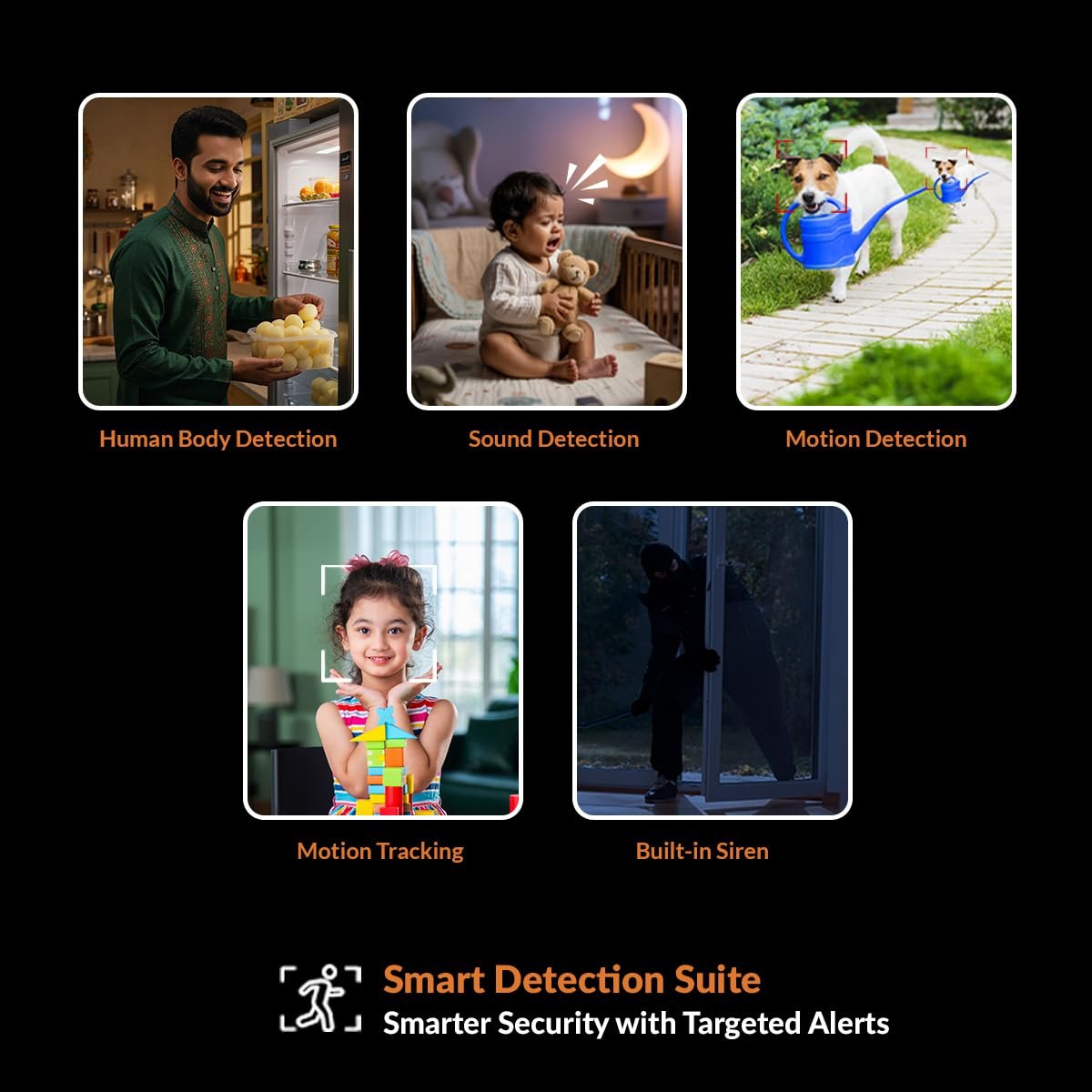 CP PLUS 3MP Resolution Smart Wi-fi CCTV Home Security Camera | 360° View | Motion Tracking | 2-Way Talk | Cloud & SD Card Support | CTC Cyber Secure Tech | 15M Night Vision | CP-E31Q - Image 6