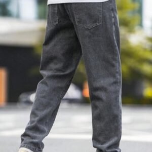 JAAR FASHION Loose Fit Jeans for Men – Oversized Mid Rise Baggy Denim Pants