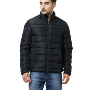 JACK & JONES Men’s Polyester Standard Length A-Line Coat