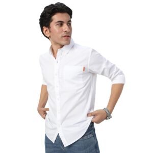 Urbano Fashion Men’s Cotton Full Sleeve Regular Fit Casual Solid Shirt