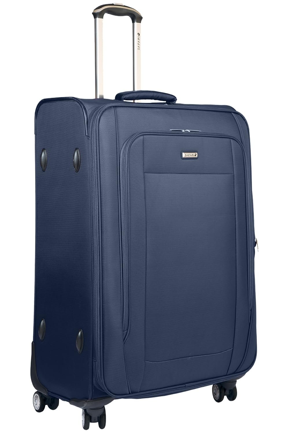 Safari Polyester Blitz Softside Suitcase, Tsa Lock, Dual 8 Spinner Wheels, Medium Size Check-In Luggage Trolley Bag With Expander Blue Color 67Cm - Image 2