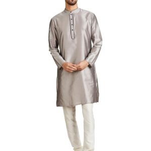 Amazon Brand – Symbol Men’s Cotton Blend Solid Kurta & Pyjama Set