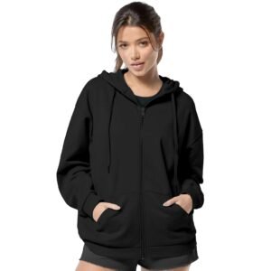FUNKY MONKEY – Women’s Cute Hoodies Teen Girl Winter Jacket Sweatshirts Casual Drawstring Clothes Zip Up Hoodie with Pocket