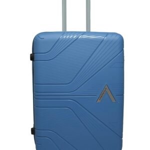 VIP Aristocrat Trolley Bag 65 cm, Hardside PP Shell, Dual Wheels, Multi-Stage System, 10-Number Zipper, 7-Year Warranty (Ocean Blue, Medium)