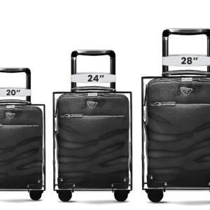 Suitcase Cover – Trolley Cover for Suitcase | Durable Cover for Hard Trolly Bags | Protective Trolley Bag Cover & Luggage Bag Cover – Transparent Waterproof PVC Cover – Combo