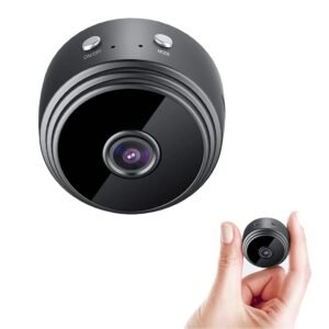 Elevea 𝟏𝟓 𝐘𝐞𝐚𝐫𝐬 𝐖𝐚𝐫𝐫𝐚𝐧𝐭𝐲 1080P Mini Camera WiFi with App Control, Wireless Home Security Camera, Motion Detection, Loop Recording, Remote Monitoring, Magnetic Compact Design
