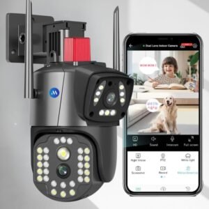 Maizic Smarthome 6 MP WiFi Camera Outdoor/Indoor with bidirectional Voice, Intelligent Alarm, Smart surviellance, Motion and Human Detection (White Outdoor)