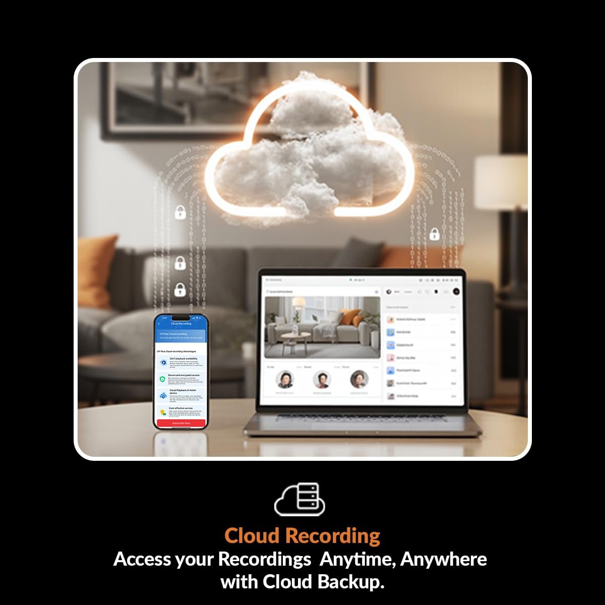 CP PLUS 3MP Resolution Smart Wi-fi CCTV Home Security Camera | 360° View | Motion Tracking | 2-Way Talk | Cloud & SD Card Support | CTC Cyber Secure Tech | 15M Night Vision | CP-E31Q - Image 9