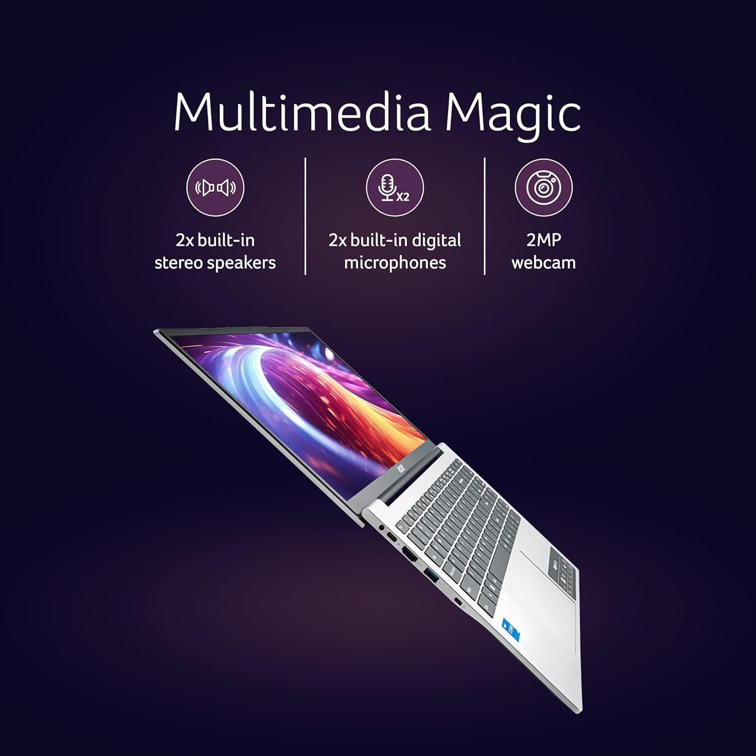 Acer Aspire 3 (2025) Intel Core i3 13th Gen 1305U - (24 GB/512 GB SSD/Intel UHD Graphics/Windows 11 Home) Thin and Light Laptop/15.6" FHD IPS Display/Metal Body/Silver/1.5 Kg/MSO 2021/3 Years Warranty - Image 5