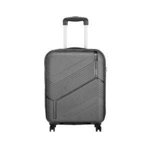 Safari Carter Hard-Sided Polypropylene 5 Years Warranty 8 Wheels Spinner Carry-On Luggage (55, Grey),Medium, 67 Cm