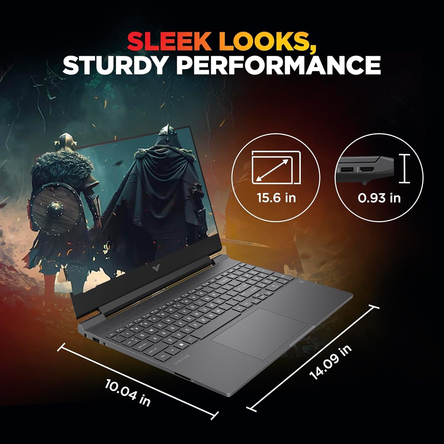 HP Smartchoice Victus, 13th Gen i7-13620H, 6GB RTX 4050, 16GB DDR4(Upgradeable) 512GB SSD, 144Hz, 300nits, FHD, 15.6''/39.6cm, Win11, M365* Office24, Mica Silver, 2.3kg, fa2100/03/04tx, Gaming Laptop - Image 10