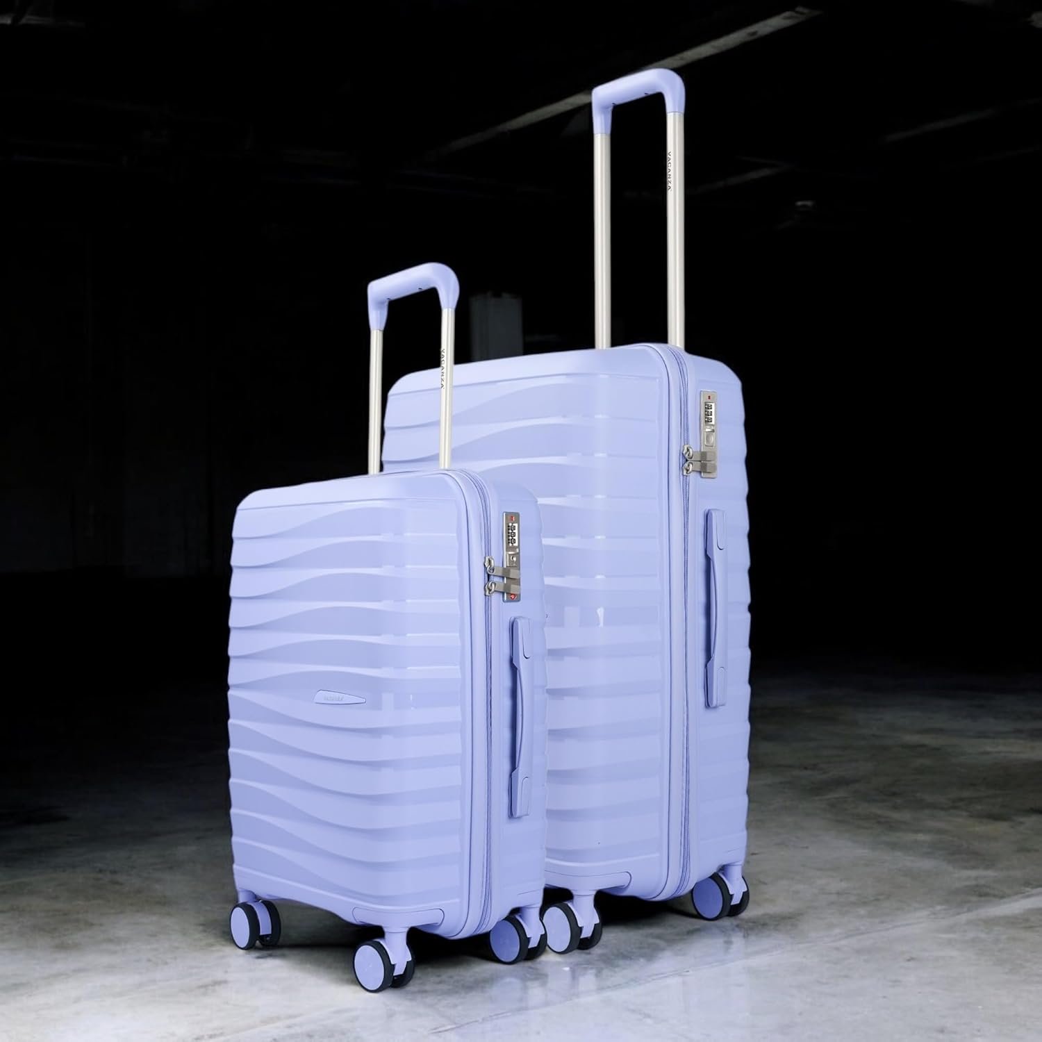 Vacanza Series 2 Polypropylene Unbreakable Hard-Sided Check-in Luggage Trolley Bag with TSA Lock | Purple 65 cm - Image 6