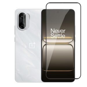 compatible for OnePlus Nord CE5 5G Tempered Glass with Camera Lens Protector Screen guard(Case Friendly,2 in 1 Combo)