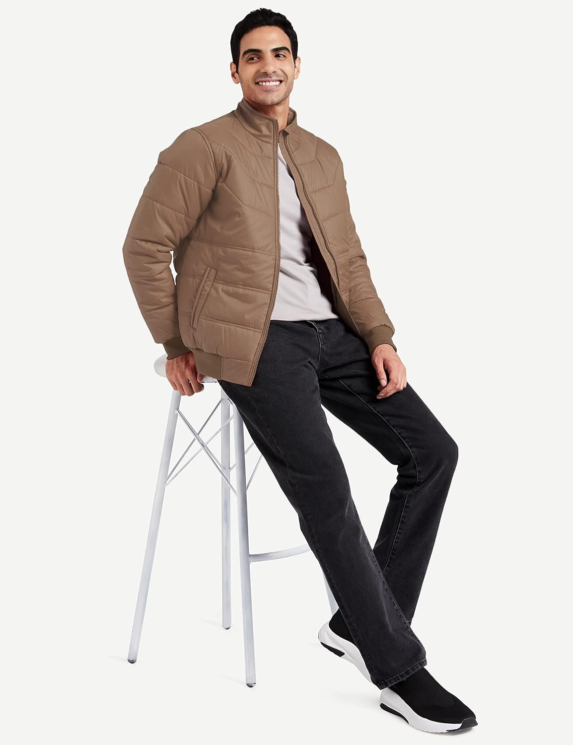 Amazon Brand - Symbol Men's 100% Polyester Regular Bomber Jacket - Image 3