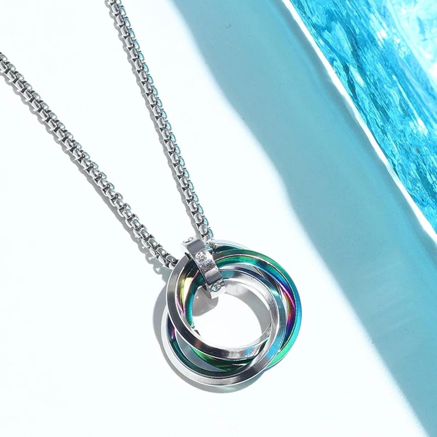 Silver Chain for Man, Necklace for Men, Stylish Neck Chain for Boys, Anime Accessories, Locket for Men, Fashion Jewelry - Image 4