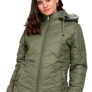 ELLIPSE Women’s Winter Jacket – Full Sleeve Nylon Puffer Coat, Stylish & Warm Outerwear for Cold Weather, Comfortable Down Alternative, Temp Rated to -10°C