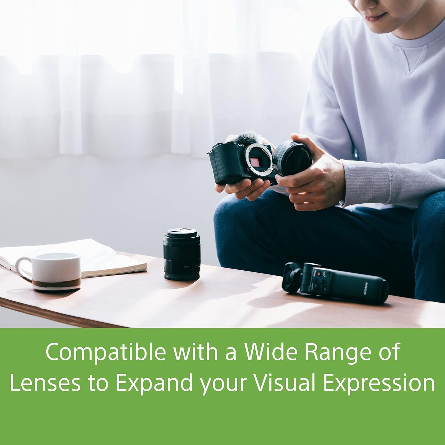 Sony Alpha ZV-E10L 24.2 Mega Pixel Interchangeable-Lens Mirrorless vlog Camera with 16-50 mm Lens, Made for Creators | APS-C Sensor | Advanced Autofocus | Clear Audio & 4K Movie Recording - Black - Image 14