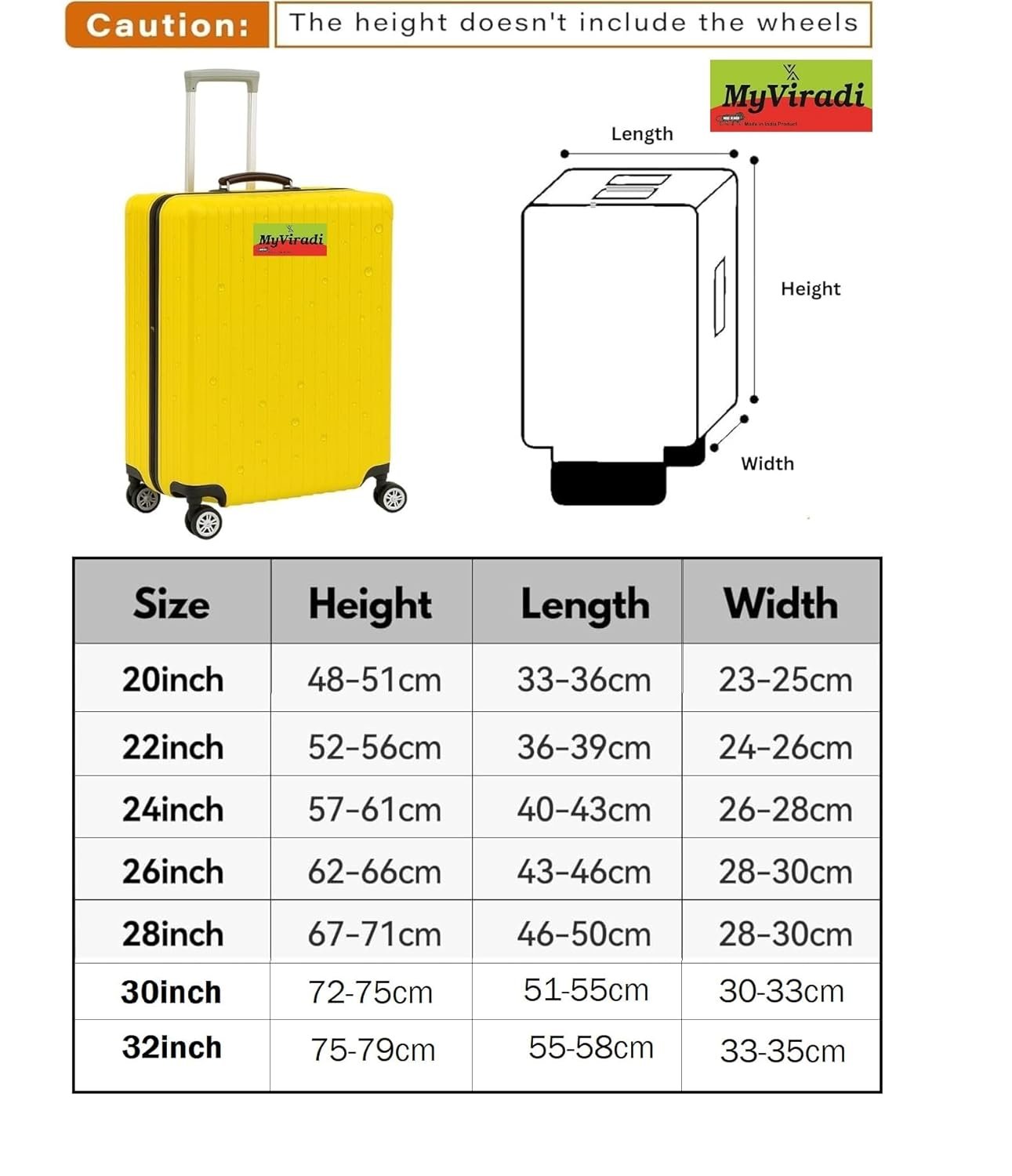 Trolley PVC Cover Luggage Bag Polyester | Trolley Bags | Suitcase | Travel | Protector | Washable| Anti-Scratch for Hard (Transparent, Small,Medium,Large, 20+24+28) - Image 3