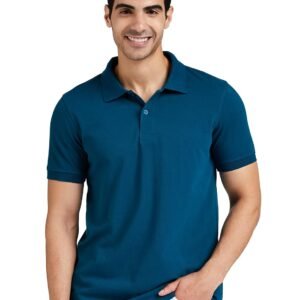 Amazon Brand – Symbol Men’s Cotton Rich Solid Polo Tshirt | Collar Tshirts | Half Sleeves | Plain-Regular Fit (Available in Plus Size and Combo Pack of 2)