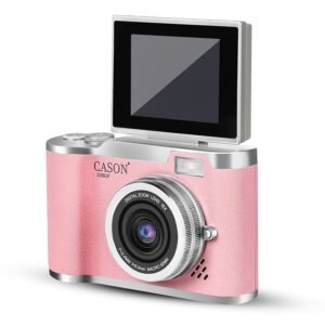 Cason 48MP Digital Camera for Kids-Real Photo & Video Mini Camera for Photography 2.4” Rotating Screen, Built in Games Kids Cameras for 5-15 Years Girls & Boys(Upto 64GB Memory)
