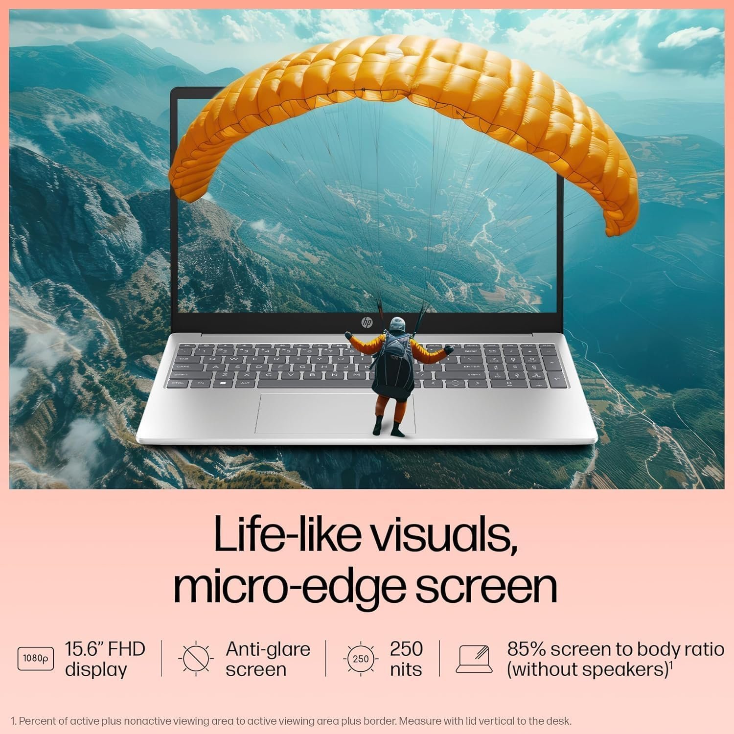 HP 15 (2025), AMD Ryzen 5 7520U Quad Core - (16 GB/512 GB SSD/AMD Radeon Graphics/Windows 11 Home) Thin and Light Business Laptop/15.6" FHD Display/Backlit + Fingerprint/Silver/1.5 kg/MS Office 2021 - Image 6