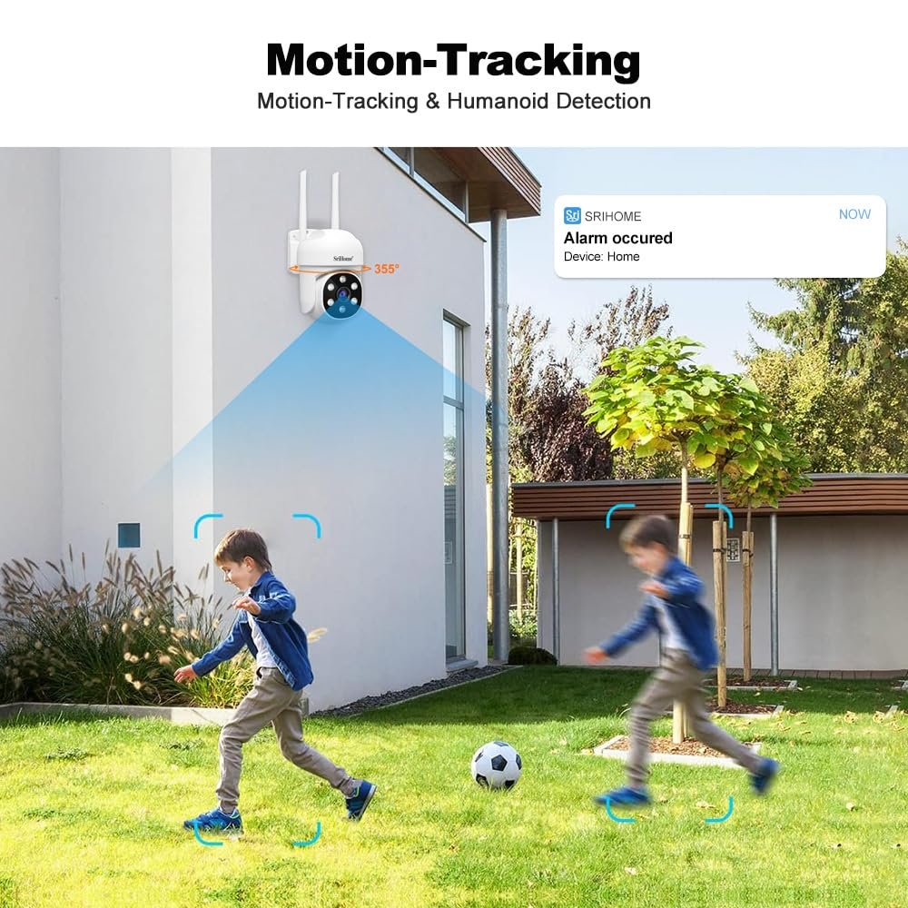 Maizic Smarthome Ultracam Fox 5MP UHD Wi-Fi Outdoor CCTV Camera for Home with Color Night Vision, Motion Tracking, Two Way Talk and Multi Users View, 2 Years Warranty (S- 4 MP Ultracam Fox) - Image 7