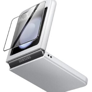 Kapa Ultra Thin Back Case for Samsung Galaxy Flip6 / Z Flip 6 | with [Inbuilt Glass] Full Body Protection Hard Back Cover (Silver)