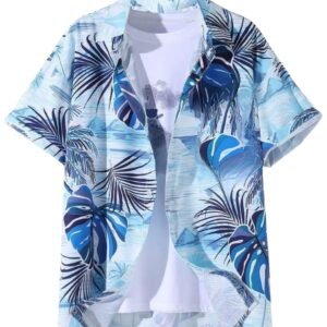 LERIYA FASHION Men’s Rayon Shirt – Summer Button Down Shirts | Half Sleeve Printed |Formal |Casual Stylish (Available in Plus Size and Combo Pack of 2)