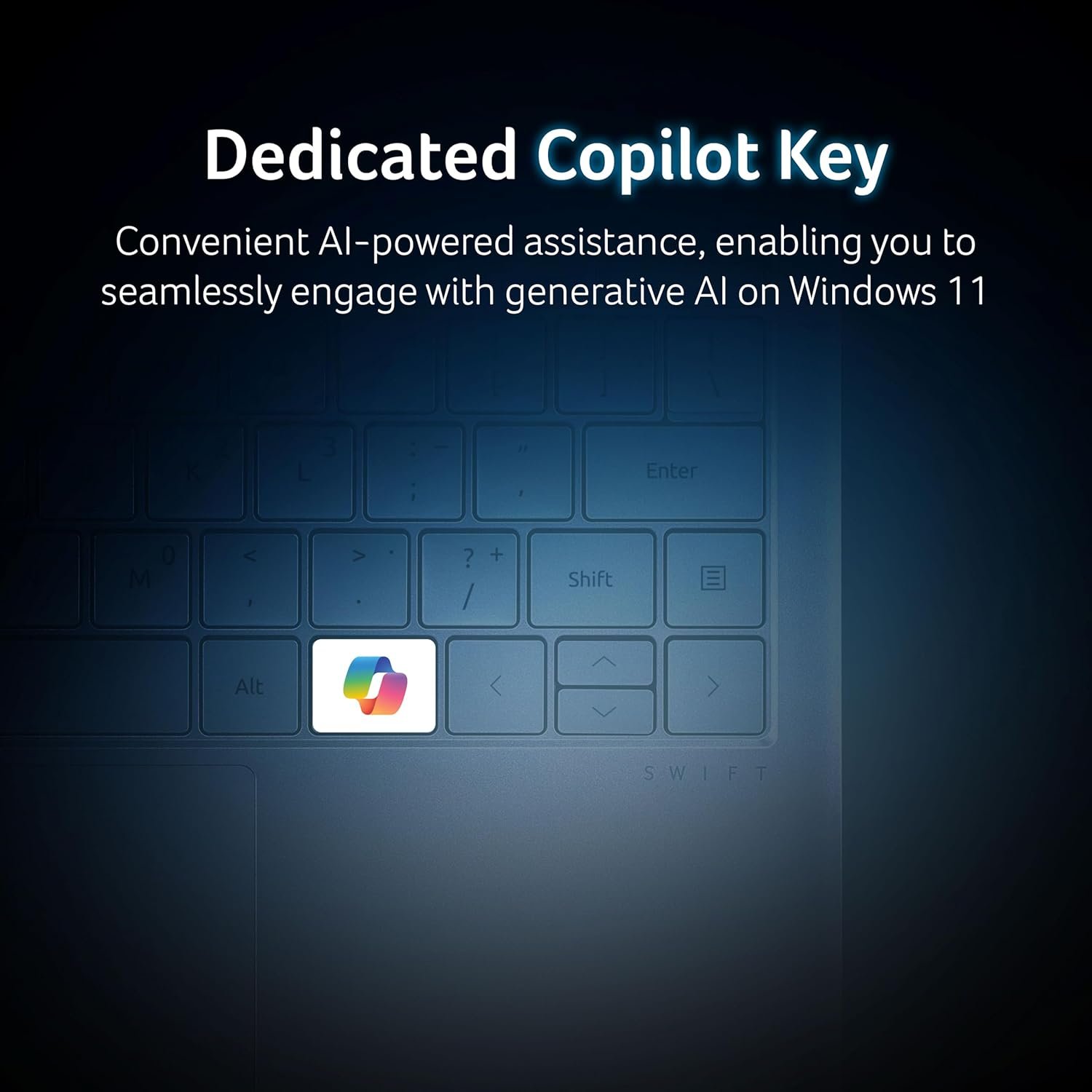 acer Swift Lite 14, Intel Core Ultra 5 115U/16 GB/512 GB/14.1" OLED/Win 11 Home + MSO, Light Silver, 1.1 kg, SFL14-54M, Backlit Keyboard, Premium Thin and Light Laptop - Image 8