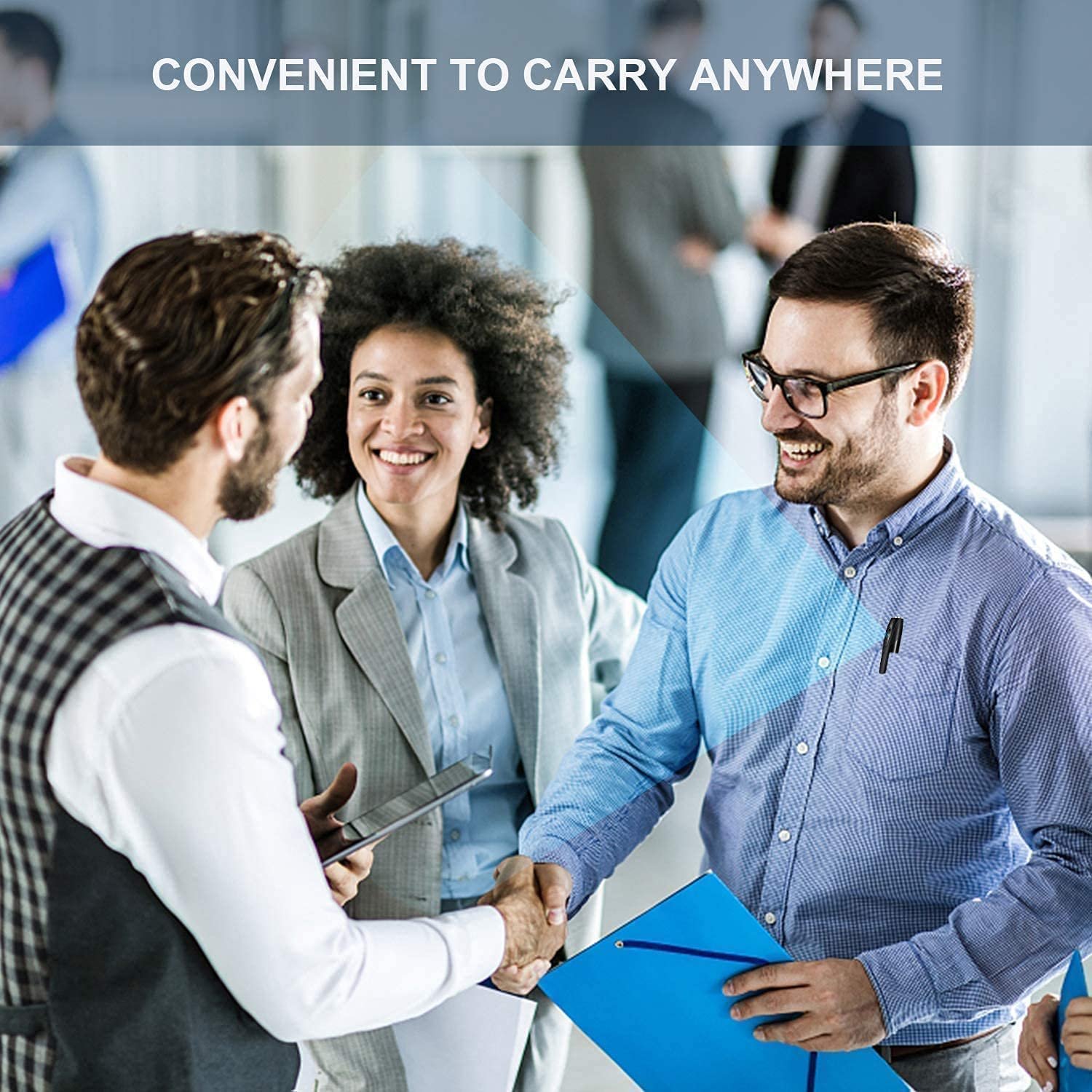 TECHNOVIEW Full HD Pen Camera 1080P Video Audio Recording Indoor Outdoor with Free 32gb SD Card 85 Minutes Pen Battery Life Portable Pocket Security Camera for Home Office Mettings Surveillance - Image 3