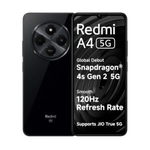Redmi A4 5G (Starry Black, 4GB RAM, 64GB Storage) | Segment Largest 6.88in 120Hz | 50MP Dual Camera | 18W Fast Charging | Charger in The Box