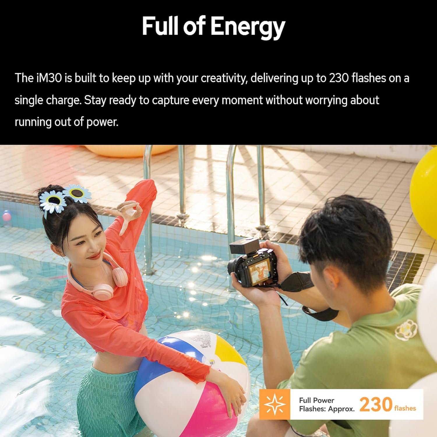 Godox iM30 Camera Flash,Mini Flash Speedlite,GN15 with 13 Levels Flash Power, CCT 6500K±200K with S1/S2 Optical Control for Fuji, for Canon, for Nikon, for Sony, for Olympus Camera - Image 8