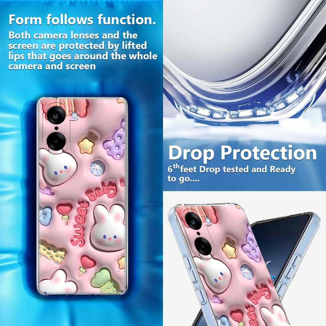 Fashionury Back Case for OnePlus Nord CE5 5G, Print Silicone Stylish Back Cover Case for OnePlus Nord CE5 5G -D2149 - Image 3