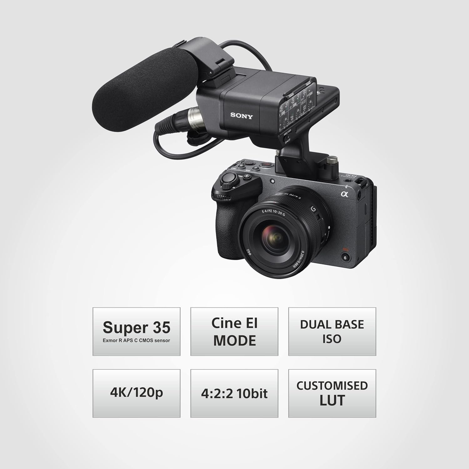 Sony Cinema Line FX30 with XLR Handle | Super 35 | 4K 120P | S-Cinetone | Dual Base ISO | Compact Camera for Filmmaking (ILME-FX30) - Image 10