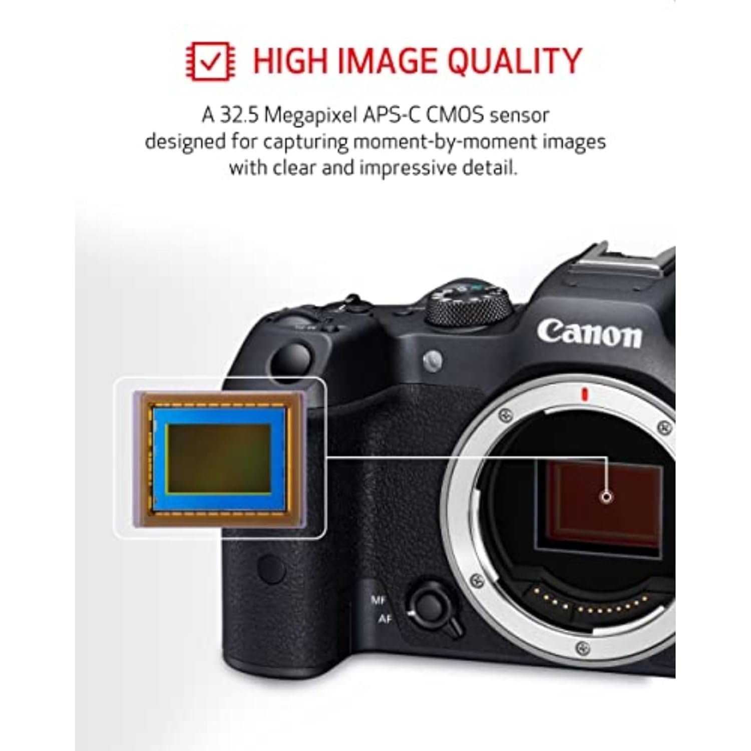 Canon EOS R7 32.5MP Mirrorless Camera Body | APS-C Sensor | 4K Video Recording (Black) - Image 4