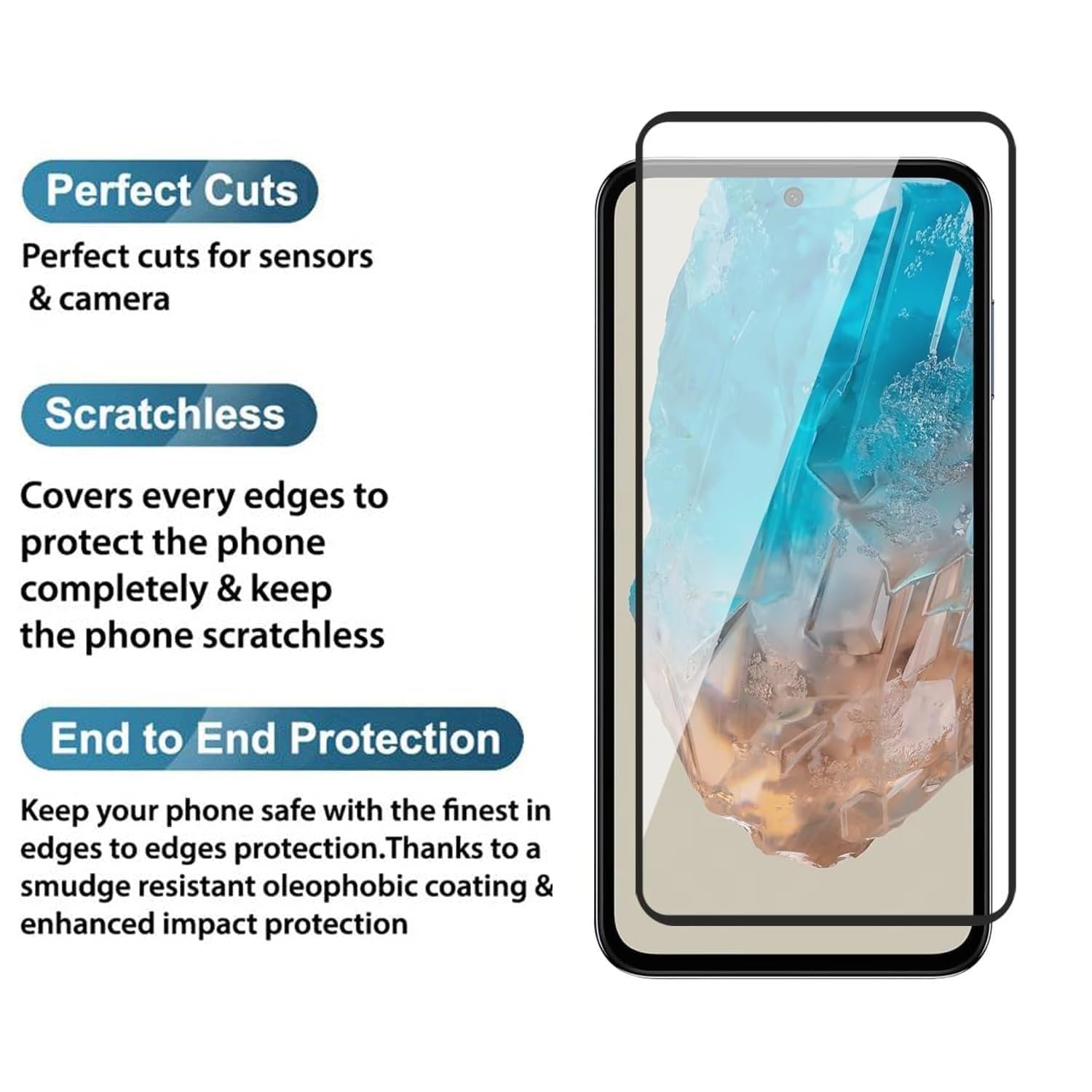 MoCoTech HD+ Edge-to-Edge Tempered Glass for OnePlus Nord CE5 5G – Full Screen Protector Guard, 9H Hardness, Anti-Scratch, Bubble Free with Easy Installation Kit (OnePlus Nord CE 5 5G) - Image 5