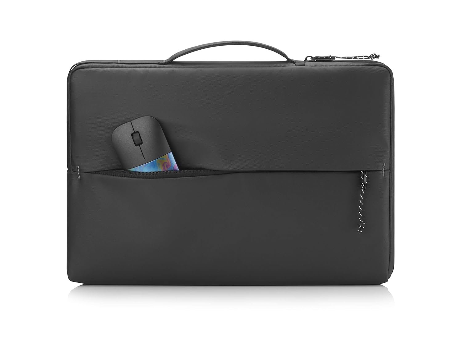 HP Polyester 15-inch Laptop Sleeve with Water Resistance, Padded Protection and Quick Access Pocket - 14V33AA, Black - Image 4
