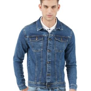 INKD Men’s Standard Length Cotton Blend Stretch Denim Jacket