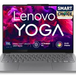 Lenovo Yoga Slim 7 (Smartchoice) Intel Core Ultra 9 185H 14"(35.5cm) WUXGA-OLED Laptop (32GB RAM/1TB SSD/AI PC/Windows 11/Microsoft 365 Basic + Office Home 2024/1Yr ADP Free/Grey/1.39Kg), 83CV00B3IN