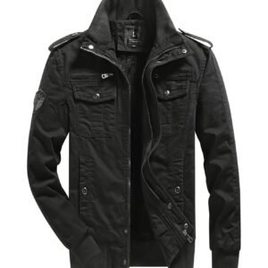 L’MONTE Men’s Imported Cotton Cargo Winter Jacket – Fleece Lining, Windproof Design, and Stylish Casual Outerwear