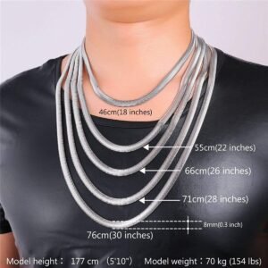 MEENAZ Mc Stan Chain Cuban Link Chain for Men Women girls gents Miami Necklace Iced Cubic Zirconia diamond chain Sterling Silver Chains Long Stainless Steel Ice Rhinestone Hip hop Stylish Rapper 125