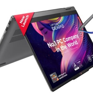 Lenovo Ideapad 5 2-in-1 AMD Ryzen 5 8645HS 14" (35.5cm) WUXGA IPS 300Nits Convertible Laptop (16GB RAM/512GB SSD/Win 11/Office Home 2024/Backlit KB/FPR/FHD Camera/Grey/1.6kg), 83DR007CIN